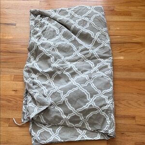 Pottery Barn Gray linen Duvet Cover